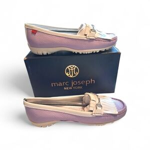 Marc Joseph NY Women's Lexington Golf Shoes Sz 11 Lilac Leather Design Preppy